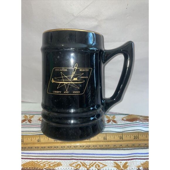 RARE!!! Navy USS Daniel Destroyer Ship Black Mug - Picture 2 of 7